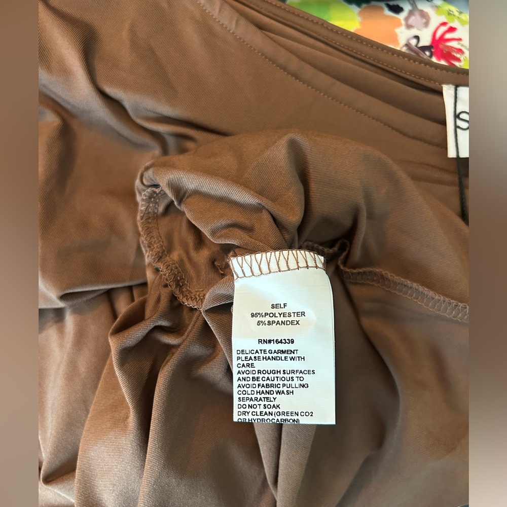 SNDYS Olividae Mini Dress in Mocha Small NWT - Picture 6 of 11
